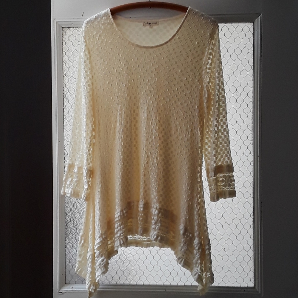 Boho, Indigo Soul, Creme Top